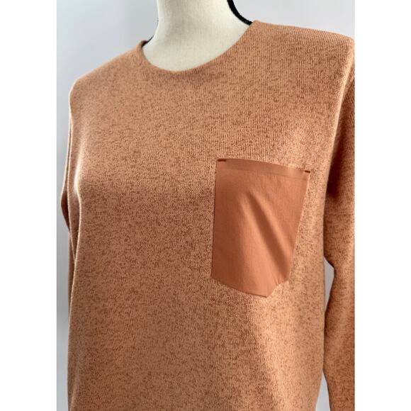 Arc'teryx Womens Covert Orange Pullover Sweater Sweatshirt Base Layer L - Picture 1 of 9